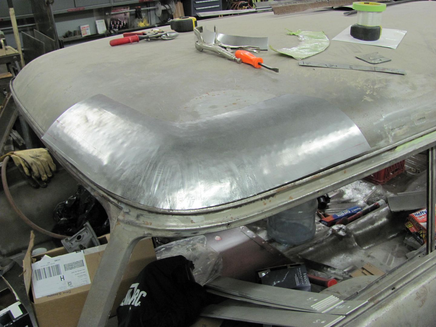 55 Chevy roof repair All MetalShaping